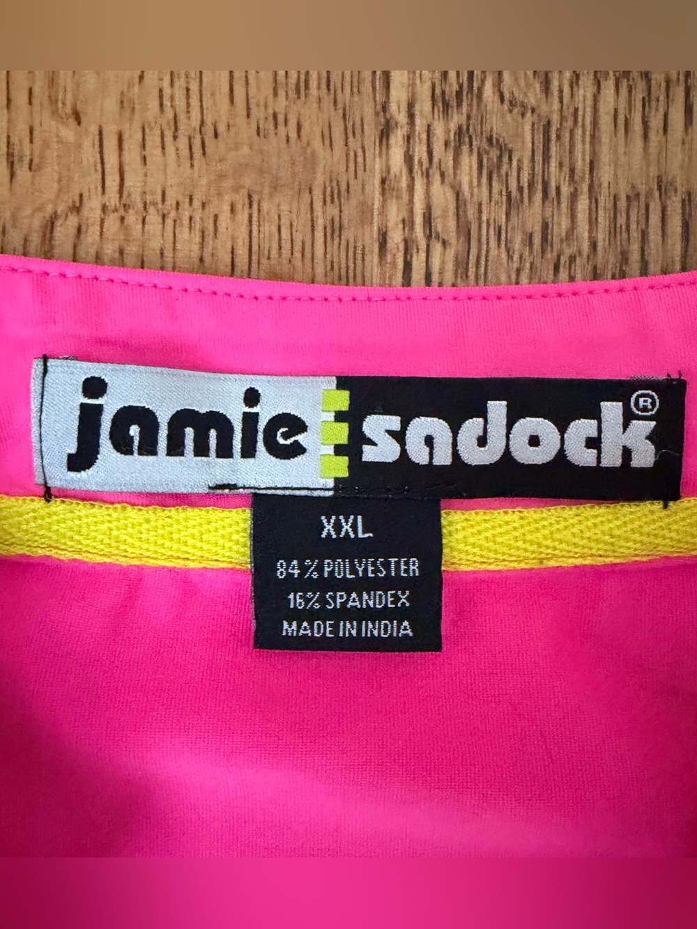 Jamie Sadock Zap Open Neck Women’s Golf Top XXL Tennis Pink Asymmetrical Stretch - Picture 3 of 13
